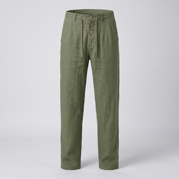 ETHAN LINEN TROUSERS