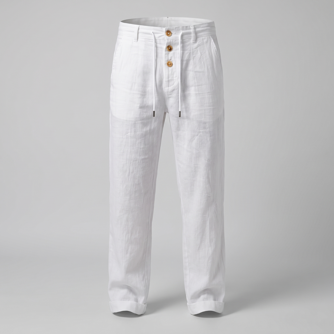 ETHAN LINEN TROUSERS
