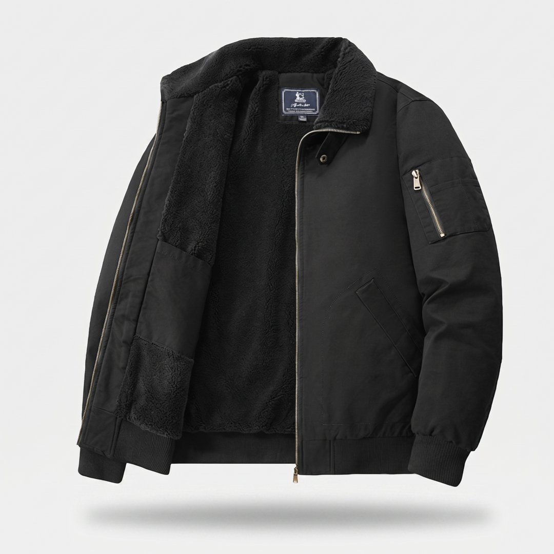 GRAHAM FLEECE BOMBER JACKET