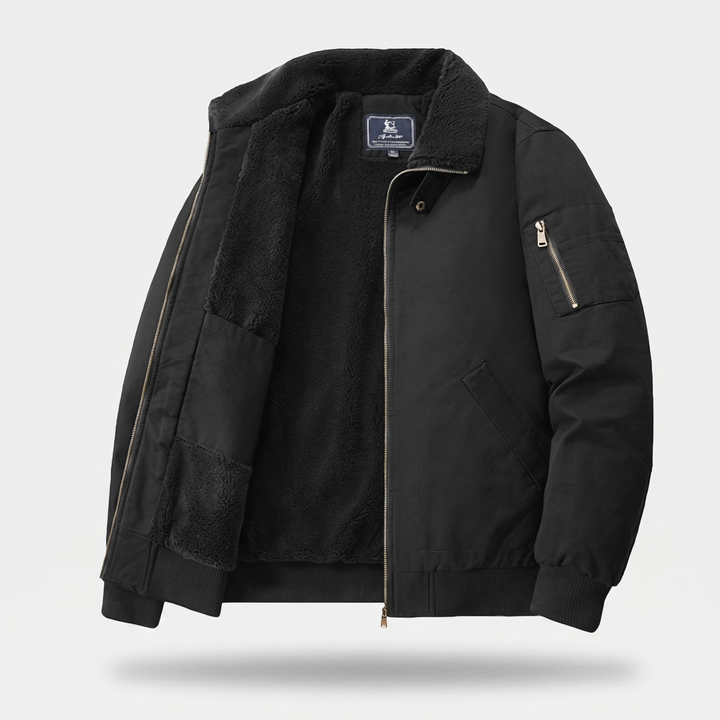 GRAHAM FLEECE BOMBER JACKET