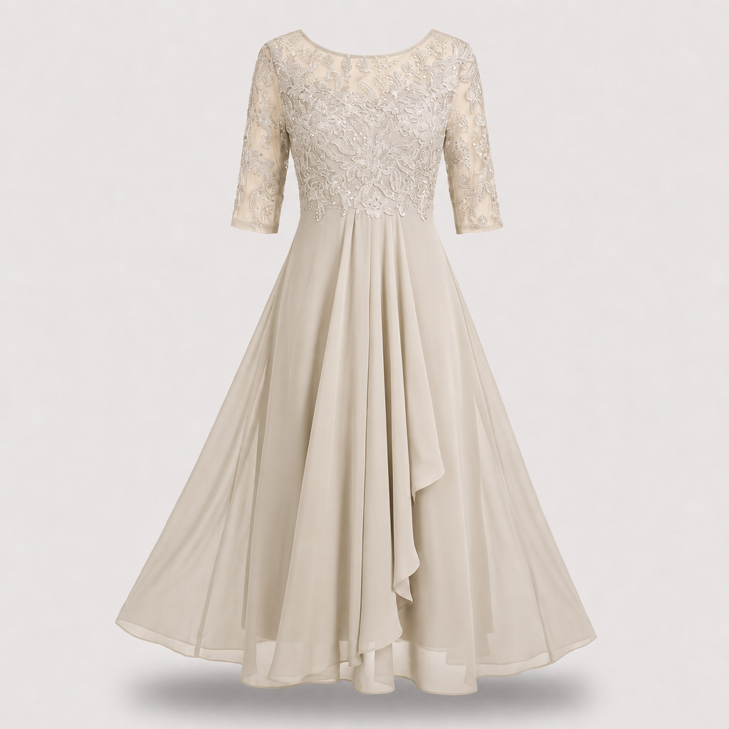 ELARA SOFT FLOW CHIFFON DRESS