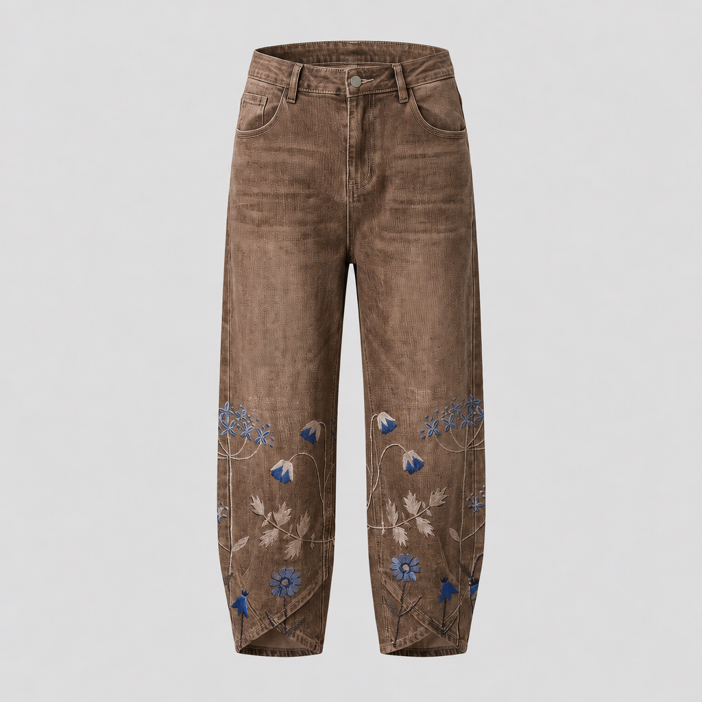 NORABELLE ARTISAN LINEN PANTS