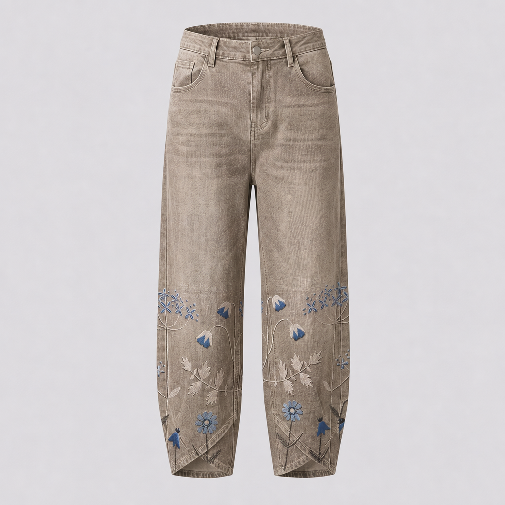 NORABELLE ARTISAN LINEN PANTS