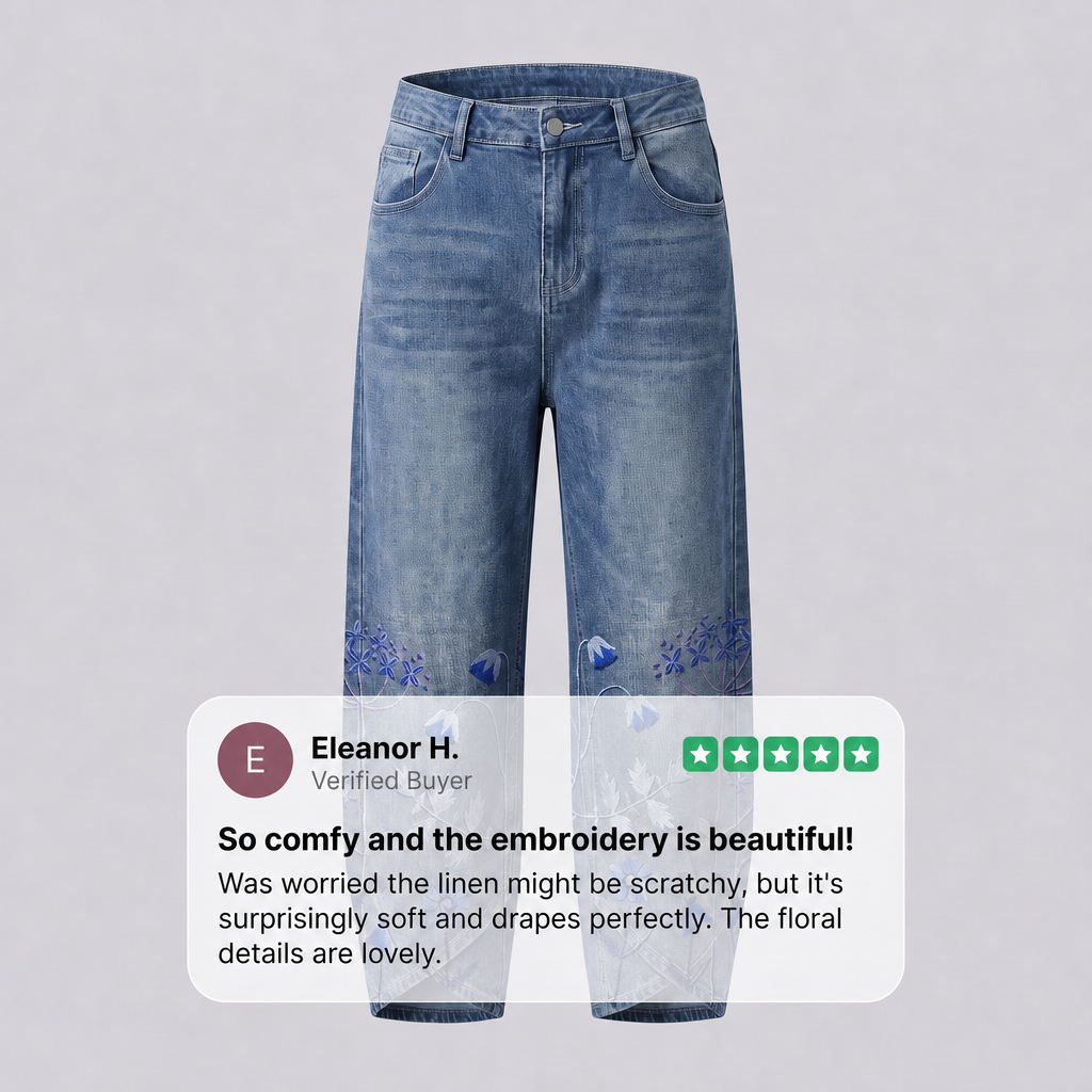 NORABELLE ARTISAN LINEN PANTS