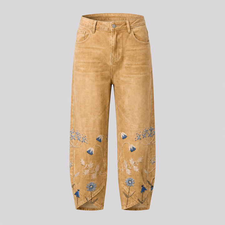 NORABELLE ARTISAN LINEN PANTS