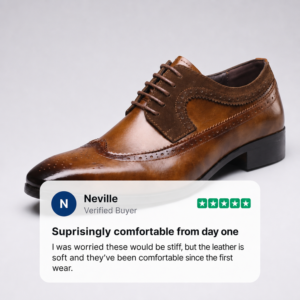 RAVELLO OXFORD BROGUE DRESS SHOES