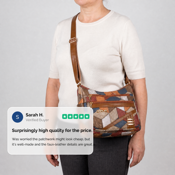 SOLARA PATCHWORK SHOULDER BAG