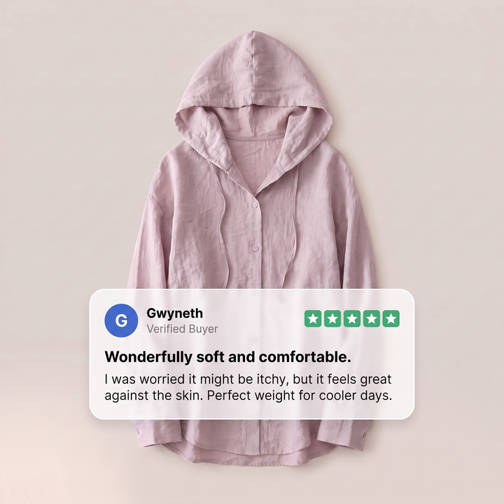 VICTORIA LINEN HOODIE