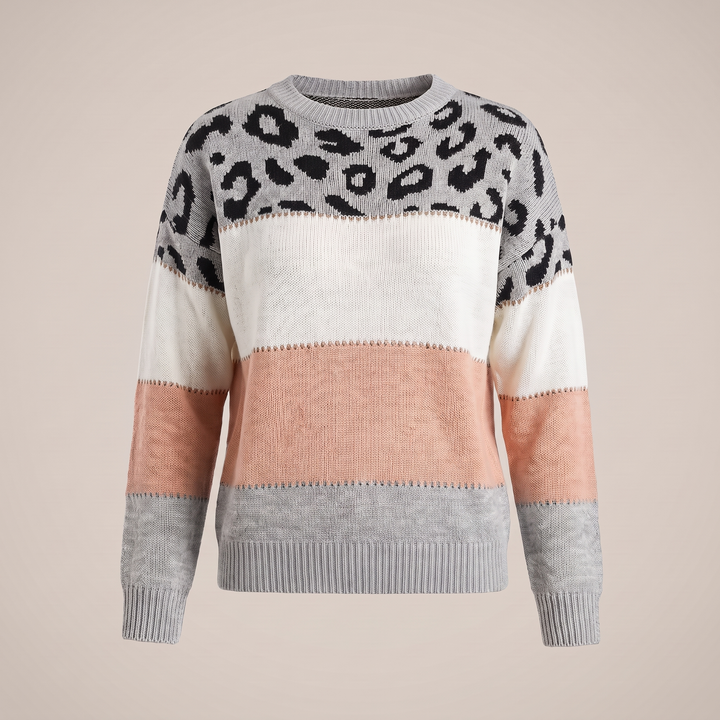 VELORA LEOPARD LUXE SWEATER