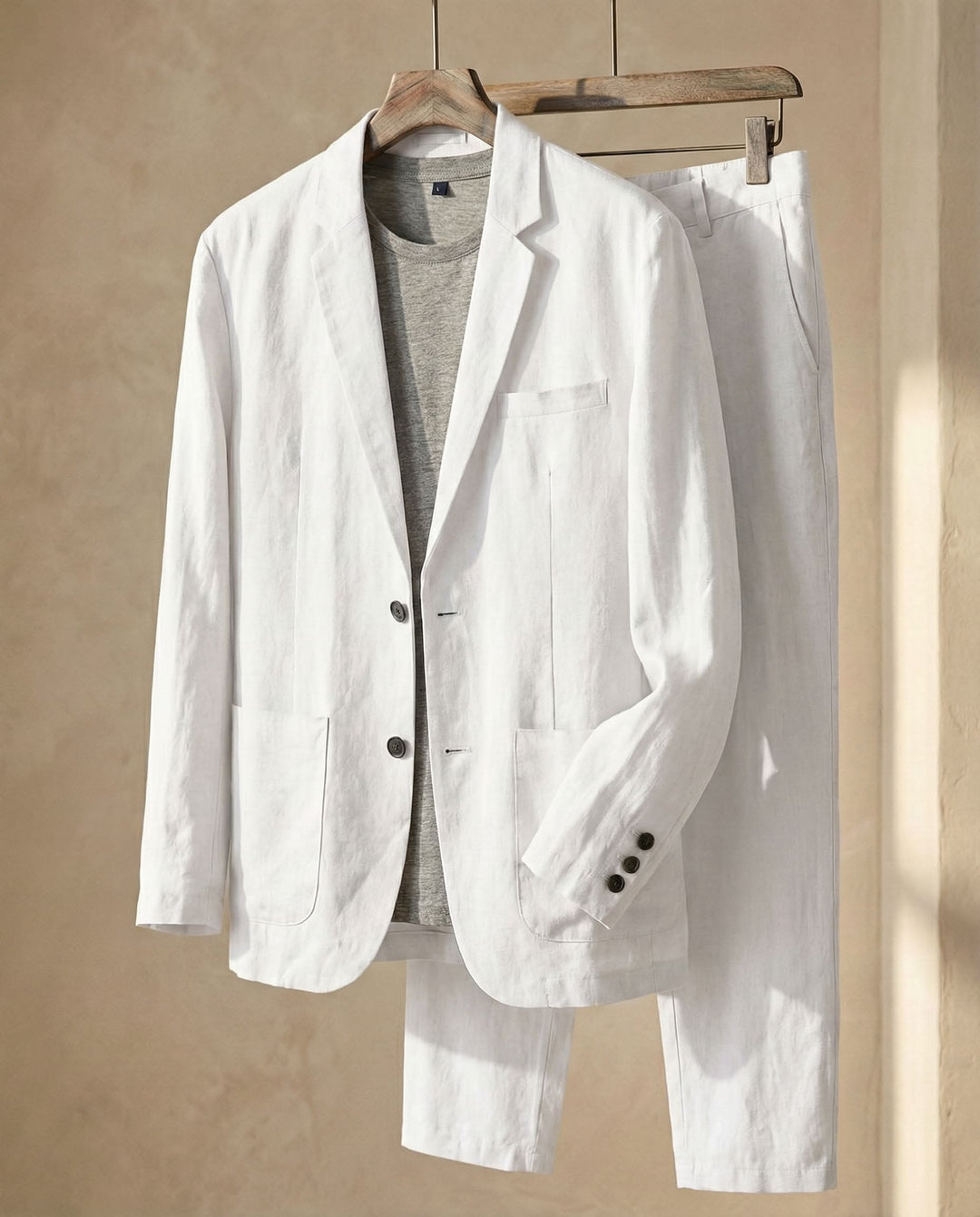 ENZO REFINED LINEN SUIT