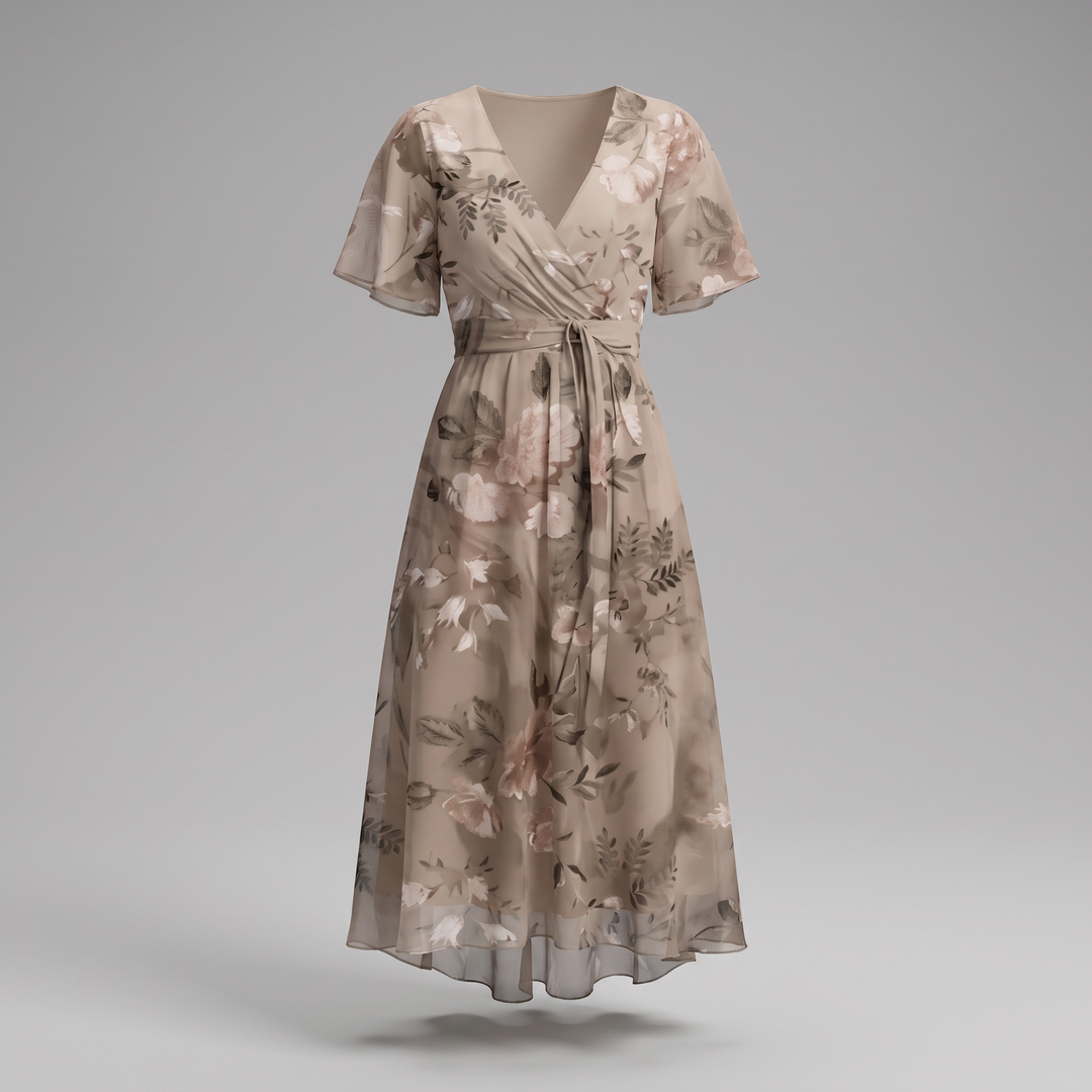 LUNETH FLUID V DRESS