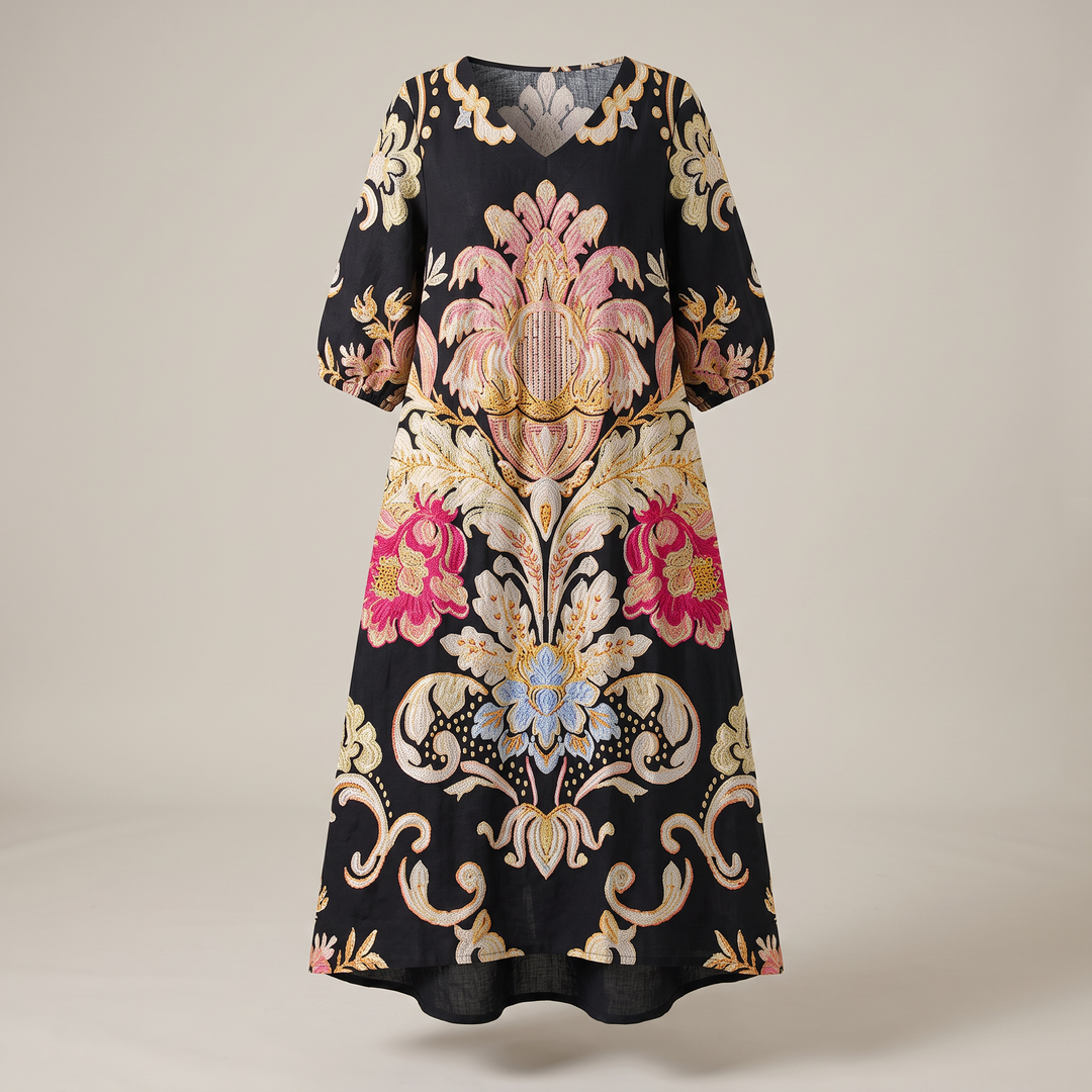 MARIS FLORAL ELEGANCE DRESS