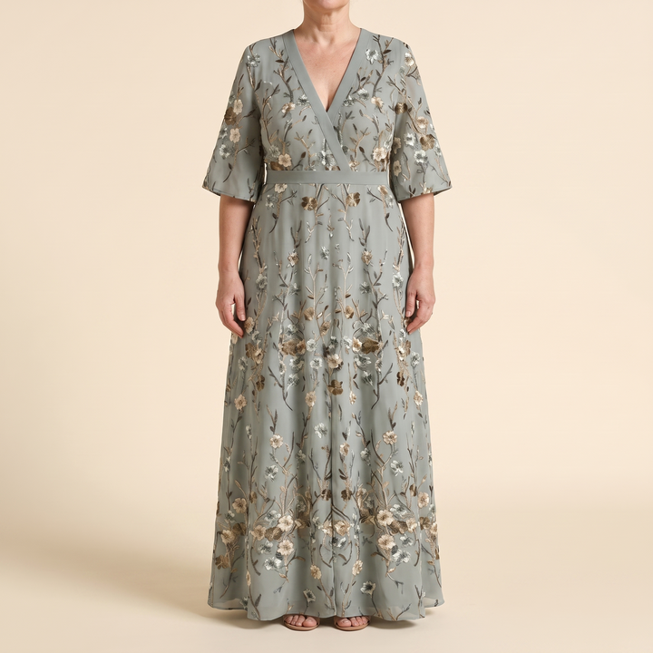 MARISA ELEGANT FLORAL DRESS