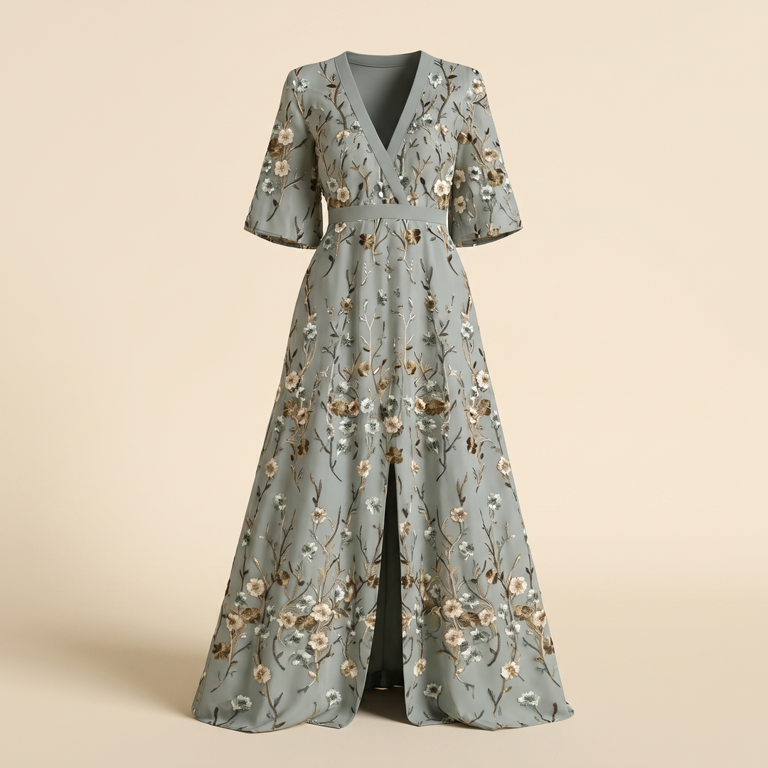 MARISA ELEGANT FLORAL DRESS