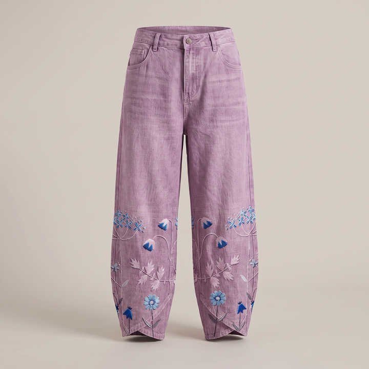 NORABELLE ARTISAN LINEN PANTS