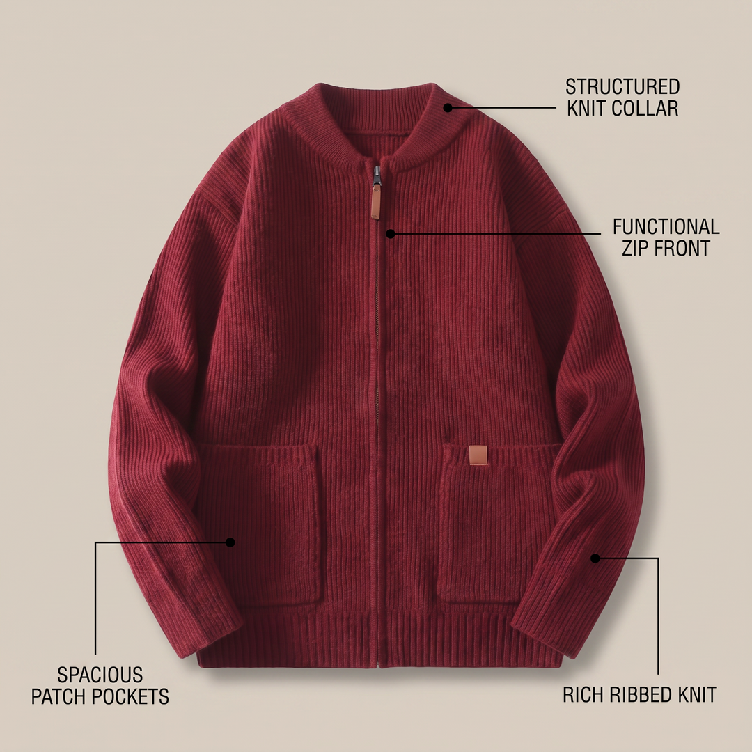 NOVA RIB KNIT JACKET