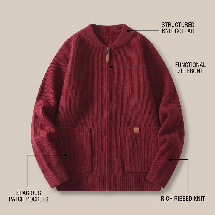 NOVA RIB KNIT JACKET