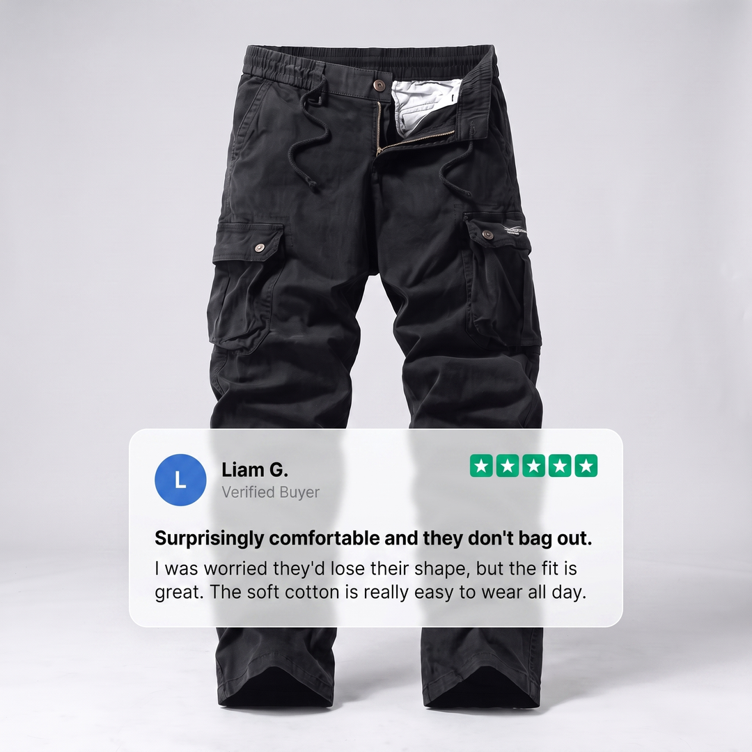 PORTWELL CASUAL UTILITY TROUSERS