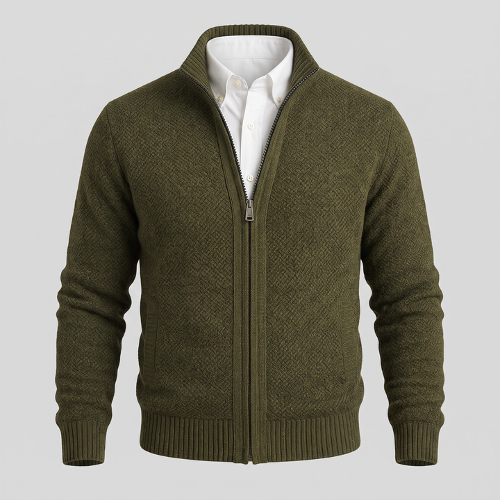RAVINO ZIP-UP CARDIGAN