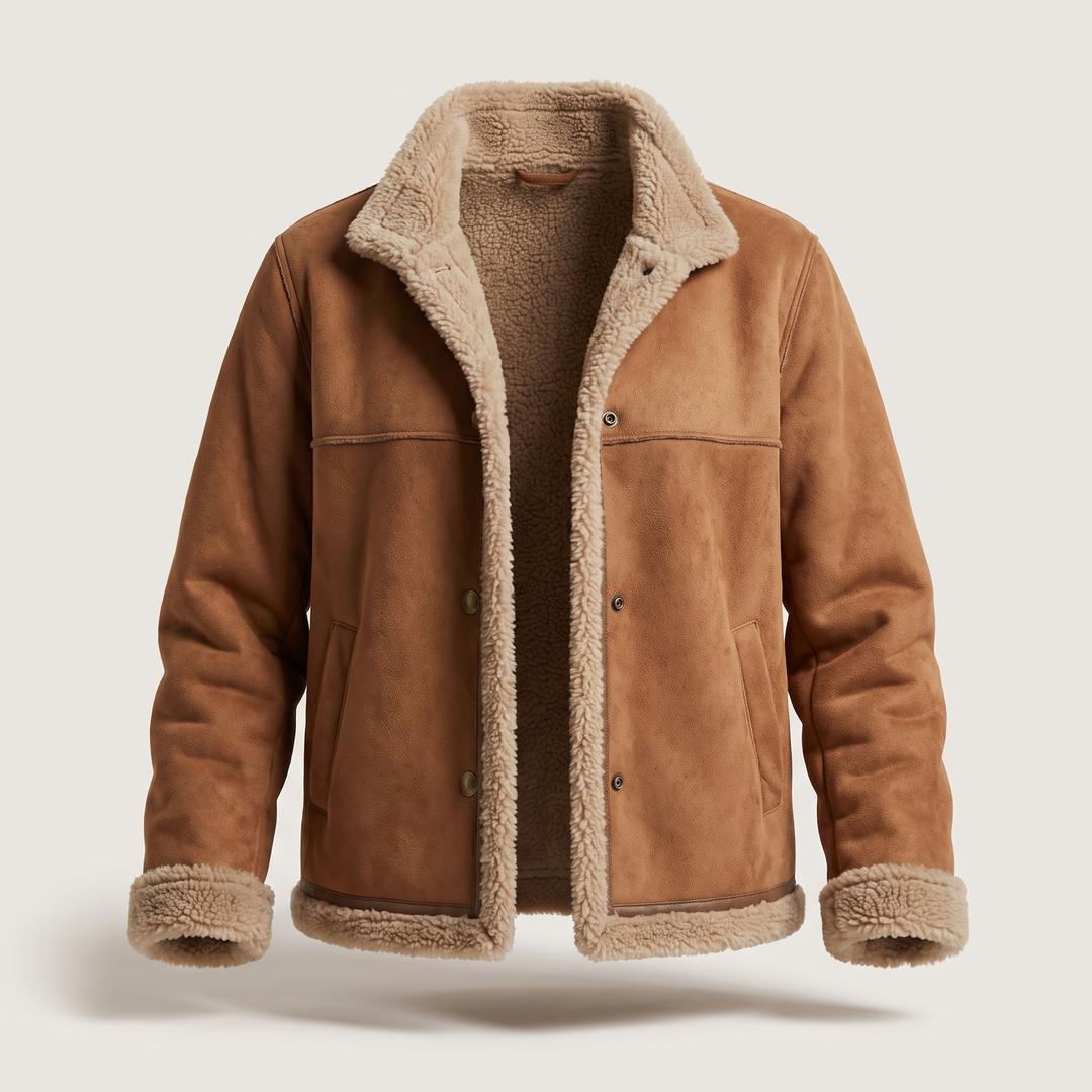 RUBY COSY SHEARLING-LINED JACKET