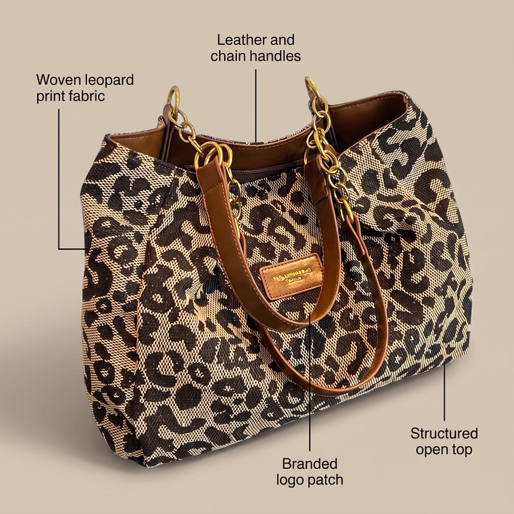 SAVANNA PRINT TOTE