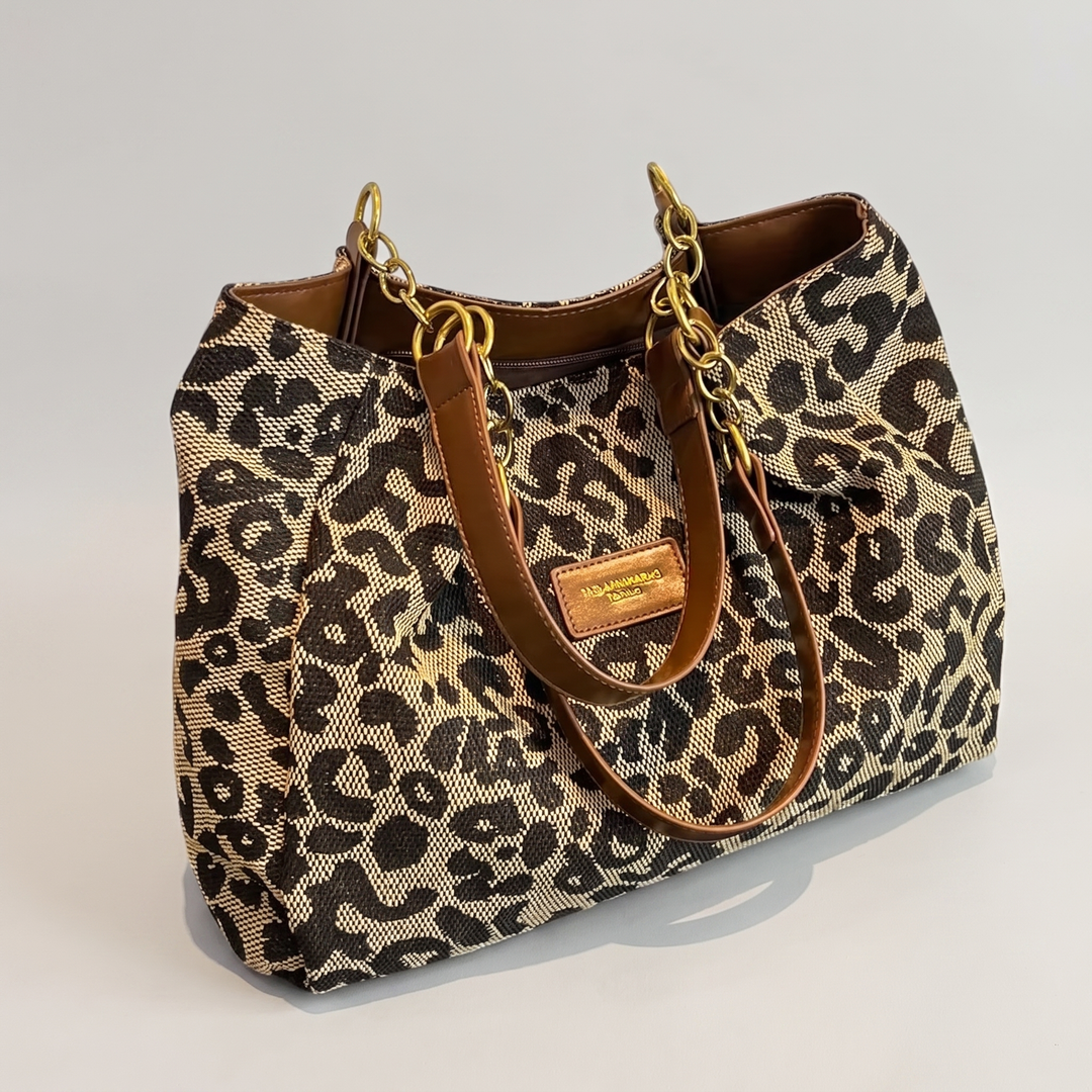 SAVANNA PRINT TOTE