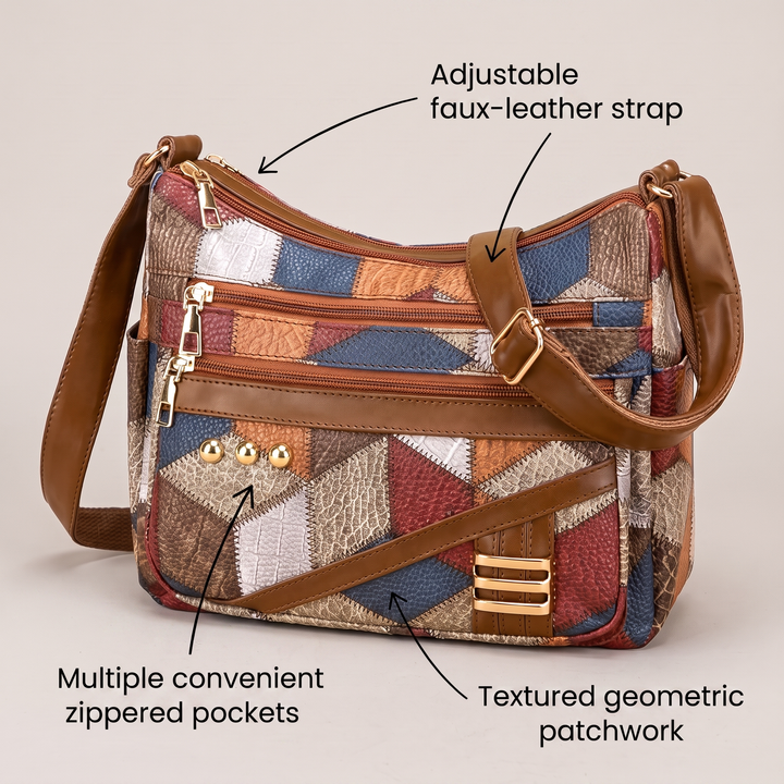 SOLARA PATCHWORK SHOULDER BAG