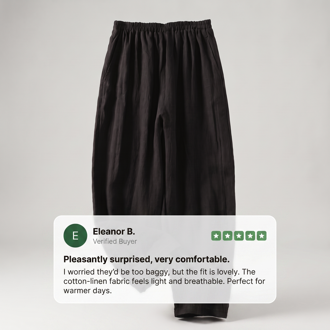 SOPHIA FLOW COTTON LINEN PANTS