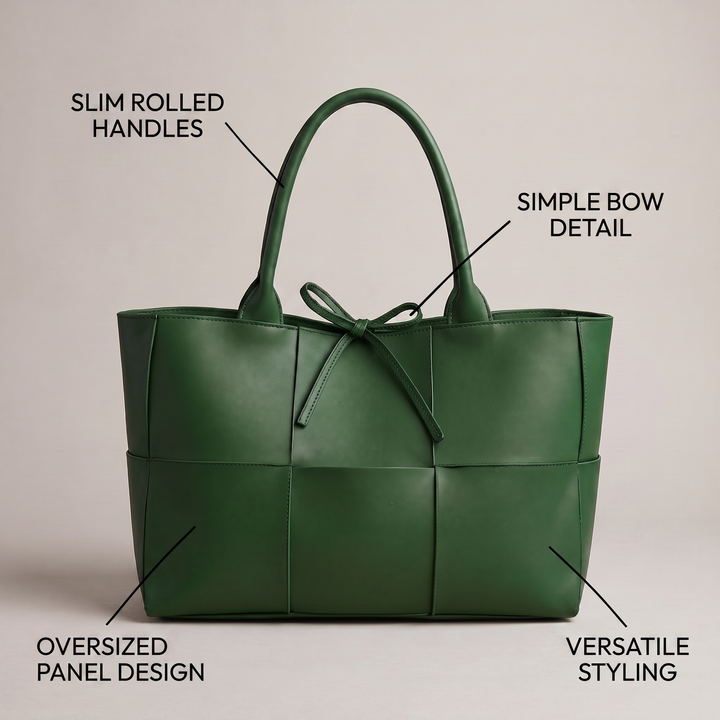 SOPHISTICATED LEATHER TOTE