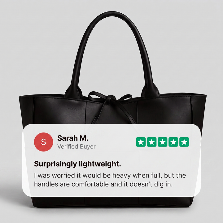 SOPHISTICATED LEATHER TOTE