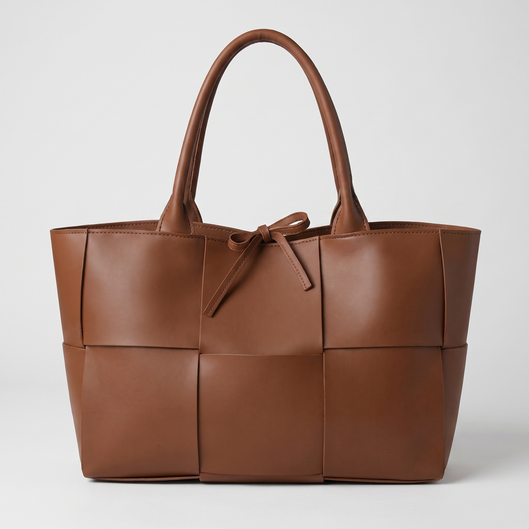 SOPHISTICATED LEATHER TOTE