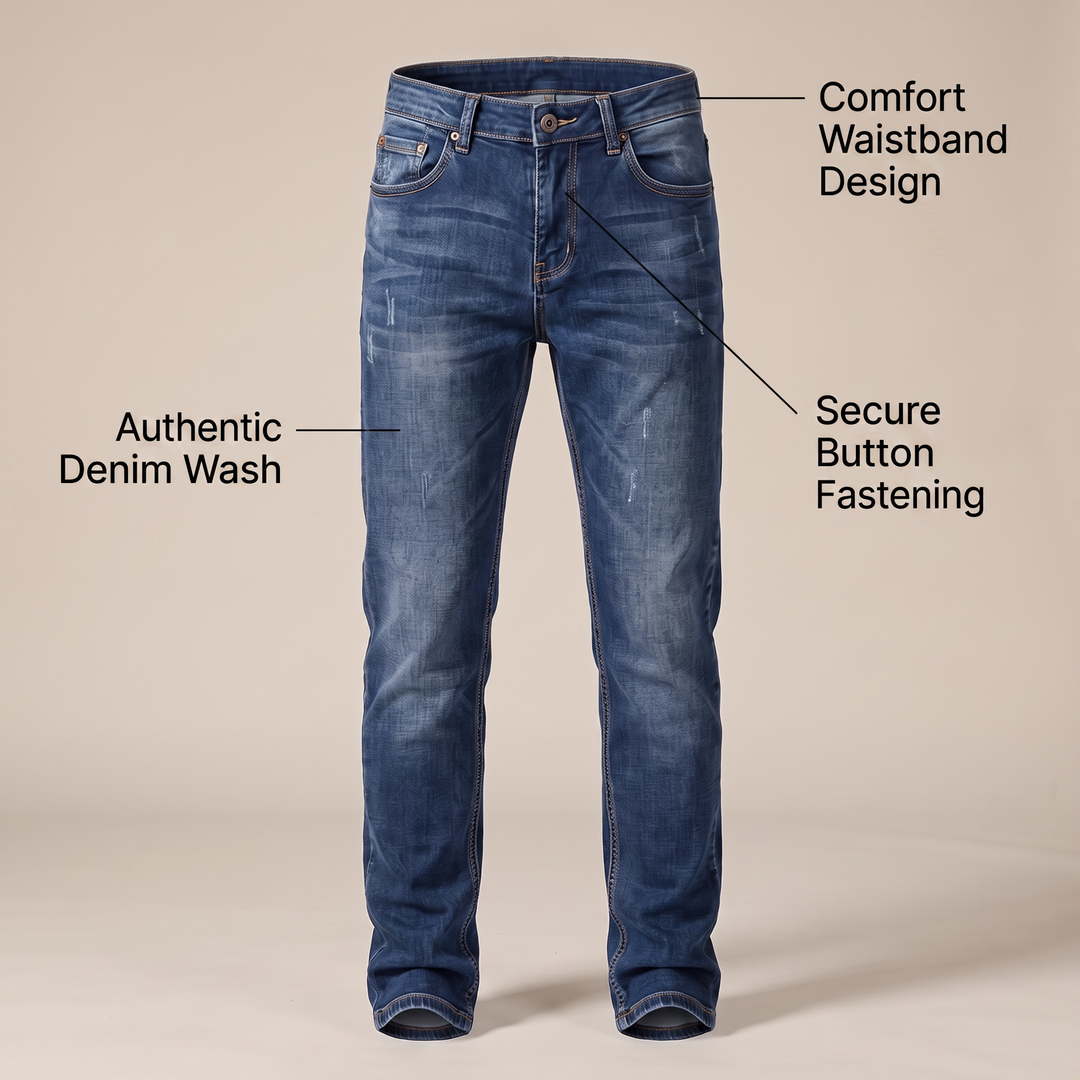 THEO STRETCH DENIM JEANS