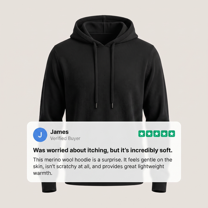 ZARA MERINO HOODIE